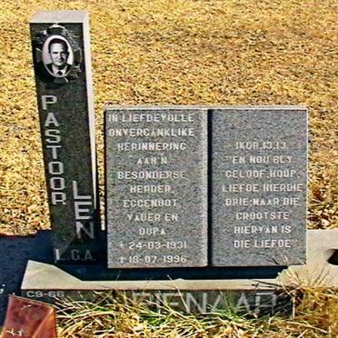 PIENAAR Len C.A. 1931-1996