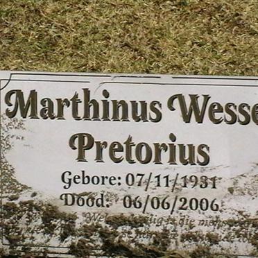 PRETORIUS Marthinus Wessel 1931-2006