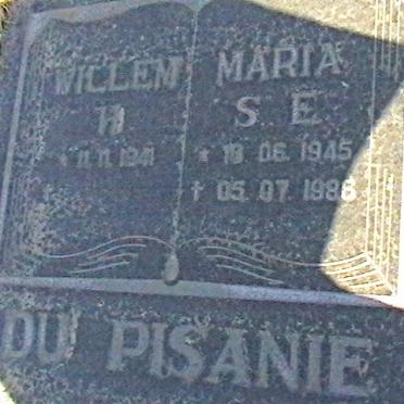 PISANIE Willem H., du 1941- &amp; Maria S.E. 1945-1986