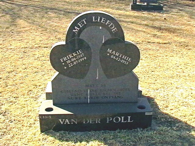 POLL Frikkie, van der 1947-1999 &amp; Marthie 1953-