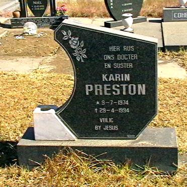 PRESTON Karin 1974-1994