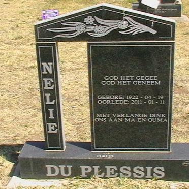 PLESSIS Nelie, du 1922-2011