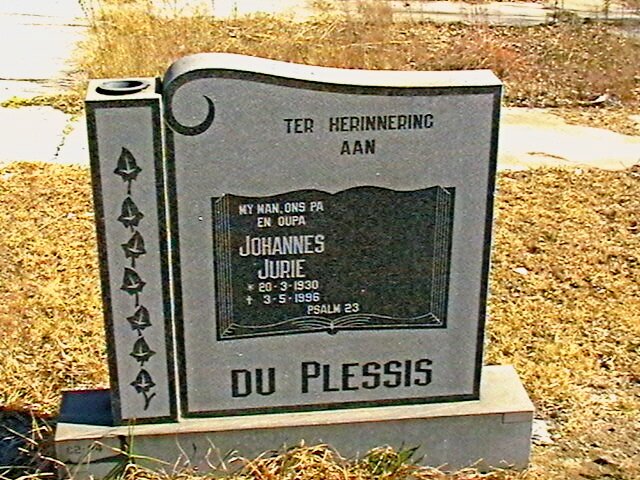 PLESSIS Johannes Jurie, du 1930-1996