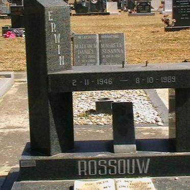 ROSSOUW Erwin 1946-1989