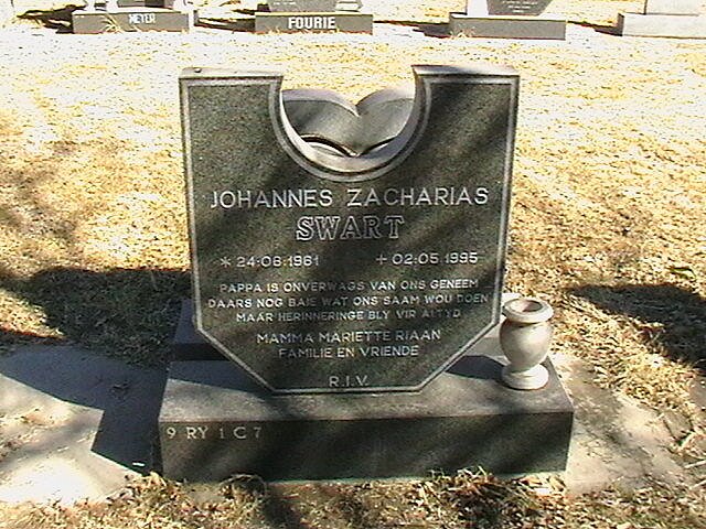 SWART Johan Zacharias 1961-1995