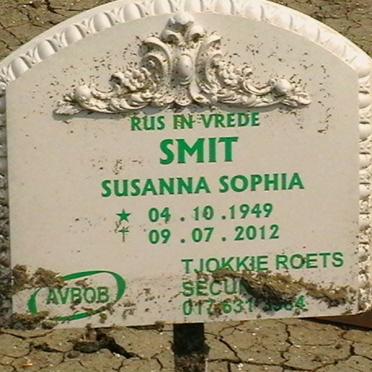 SMIT Susanna Sophia 1949-2012