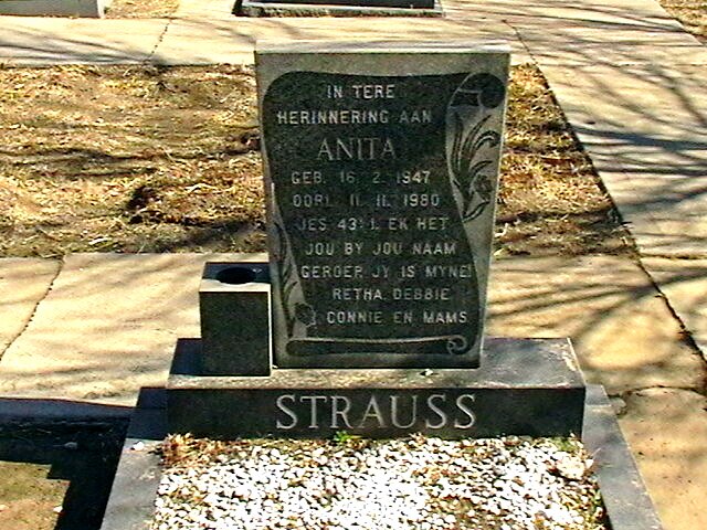 STRAUSS Anita 1947-1980
