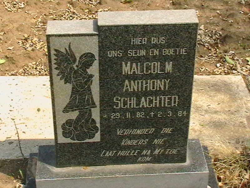 SCHLACHTER Malcolm Anthony 1982-1984