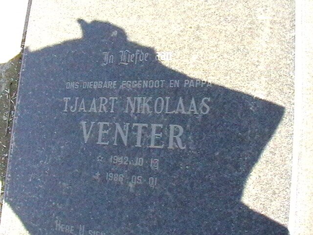 VENTER Tjaart Nikolaas 1942-1986