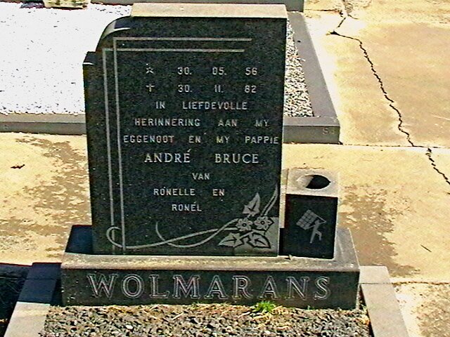 WOLMARANS André Bruce 1956-1982