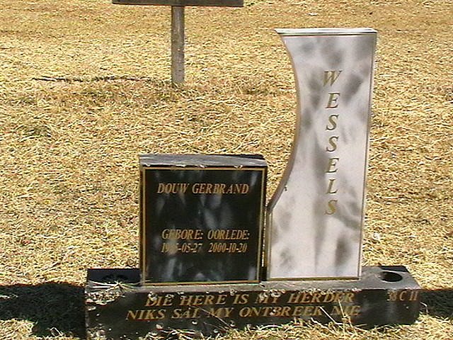 WESSELS Douw Gerbrand 1935-2000