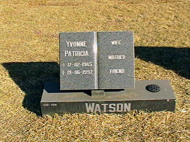 WATSON Yvonne Patricia 1945-1997