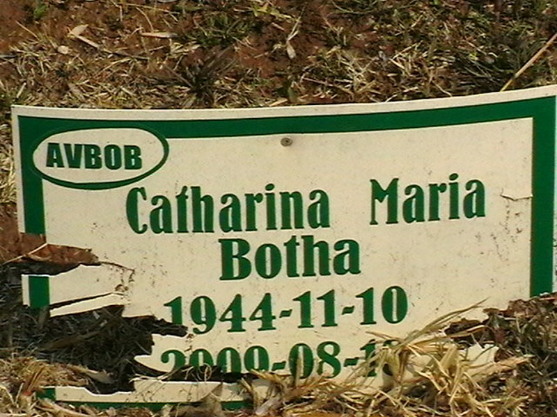 BOTHA Catharina Maria 1944-2009