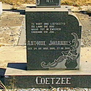 COETZEE Antonie Johannes 1950-1986