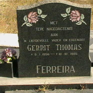 FERREIRA Gerrit Thomas 1956-1985