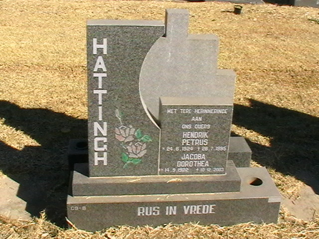 HATTINGH Hendrik Petrus 1924-1995