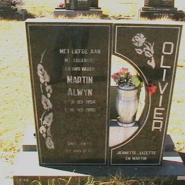 OLIVIER Martin Alwyn 1954-1996