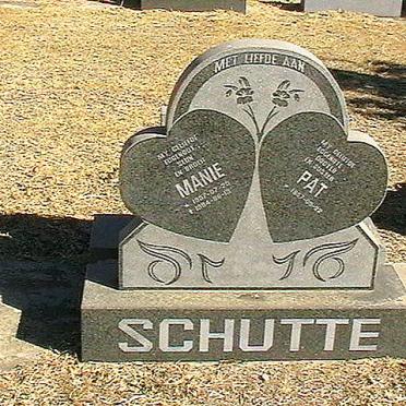SCHUTTE Manie 1957-1994 &amp; Pat 1957-
