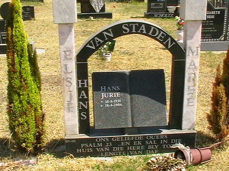 STADEN Hans Jurie, van 1939-2006
