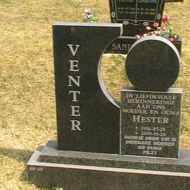 VENTER Hester 1916-2003