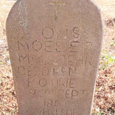 BEHR M.M.S. nee FOURIE 1848-1935