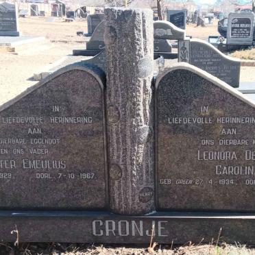 CRONJE Pieter Emeulius 1929-1967 & Leonora Debora Carolina GREEN 1934-
