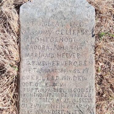 HEEVER Jacoba Johanna Maria, van der 1880-1913