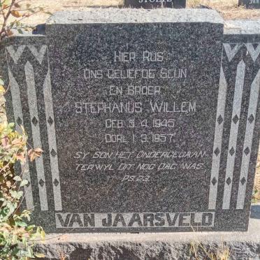 JAARSVELD Stephanus Willem, van 1945-1957