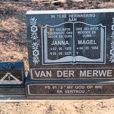 MERWE Janna, van der 1955-2021 & Magel 1954-