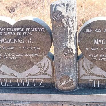 PREEZ Nicolaas C., du 1909-1974 & Magdalena A. SMIT 1918-2007