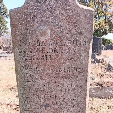 UYS Jacoba Magarieta 1897-192?