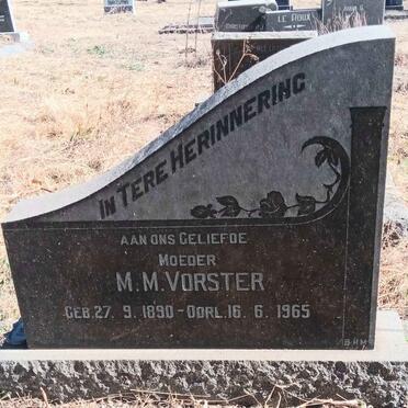 VORSTER M.M. 1890-1965