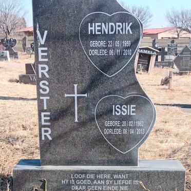 VERSTER Hendrik 1959-2010 & Issie 1962-2013