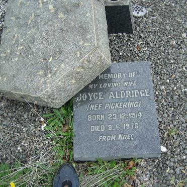ALDRIDGE Joyce nee PICKERING 1914-1976