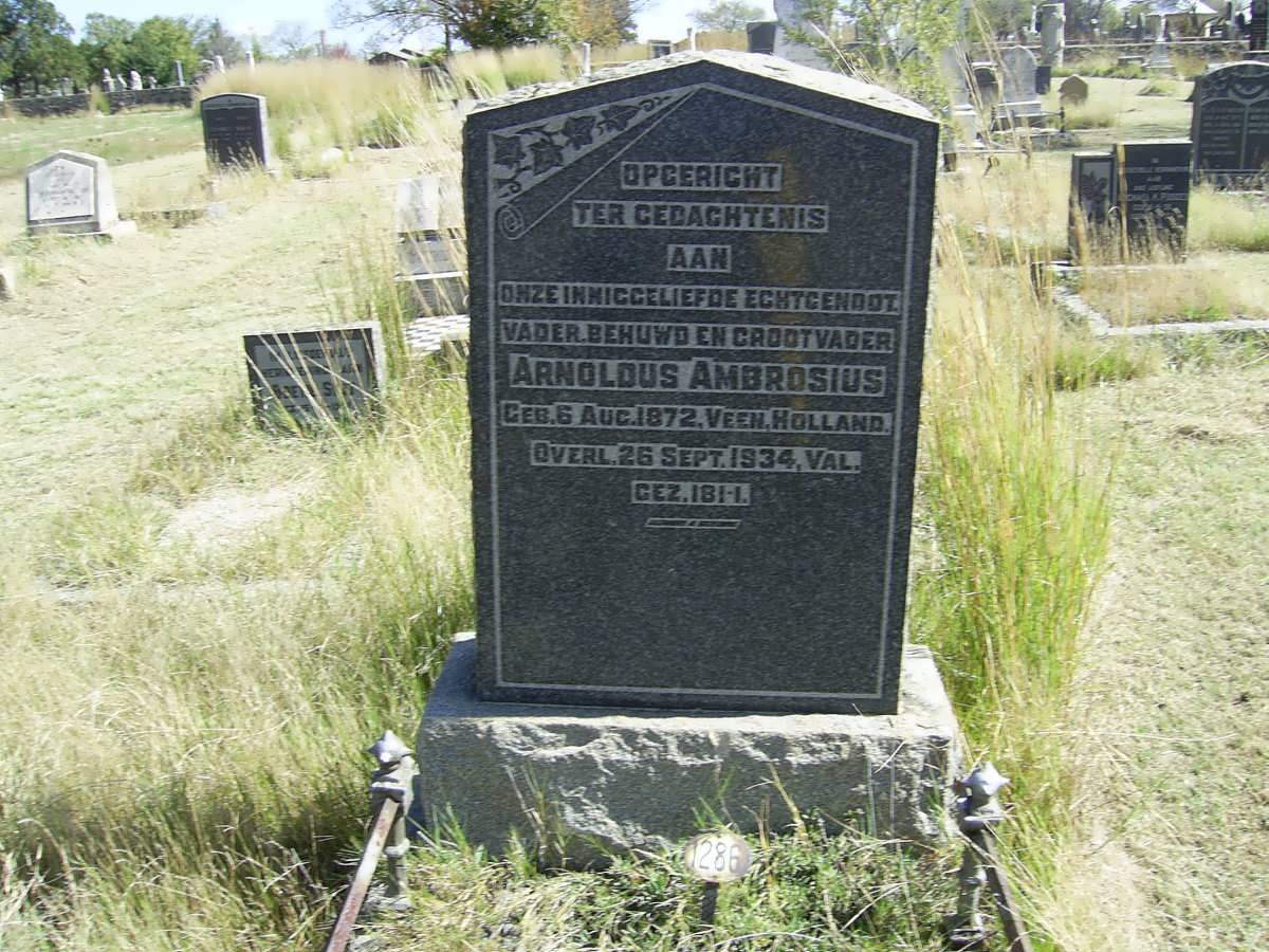 AMBROSIUS Arnoldus 1872-1934