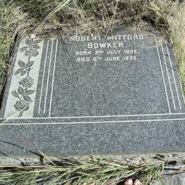 BOWKER Robert Mitford 1892-1938