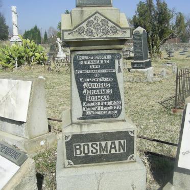 BOSMAN Jakobus Johannes 1870-1933