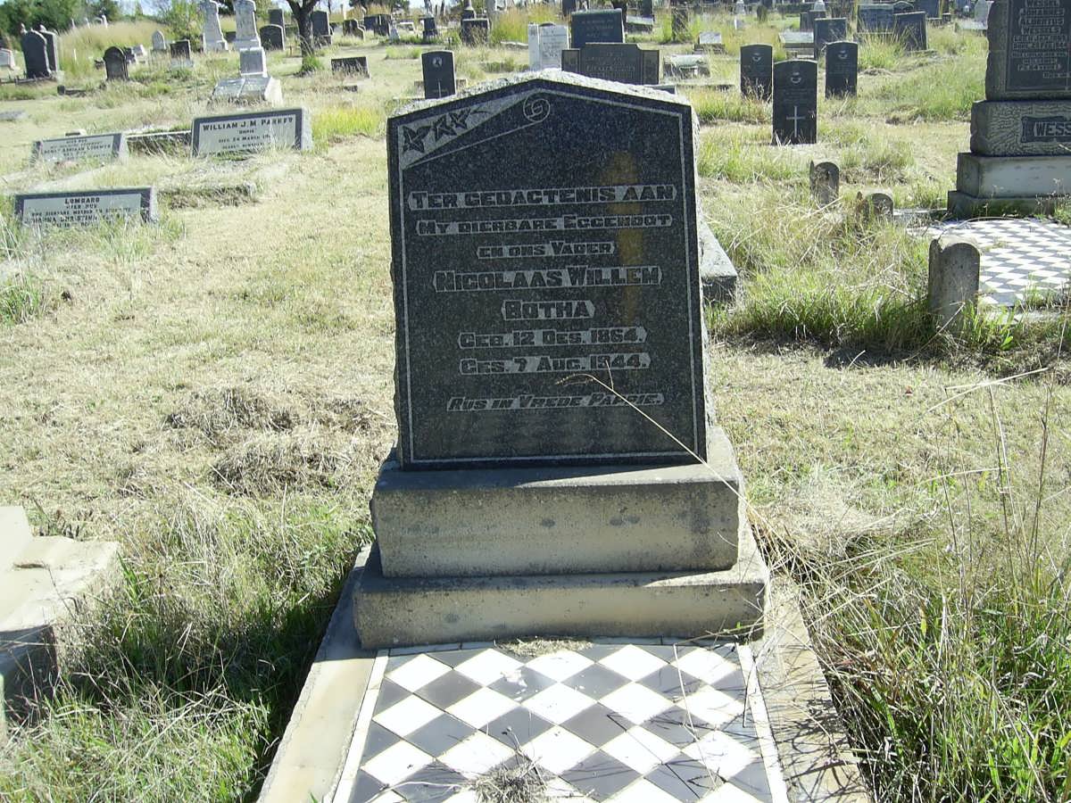 BOTHA Nicolaas Willem 1864-1944