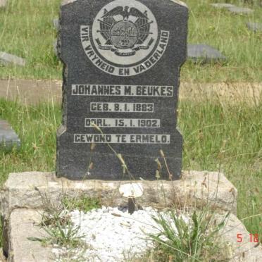 BEUKES Johannes M. 1883-1902