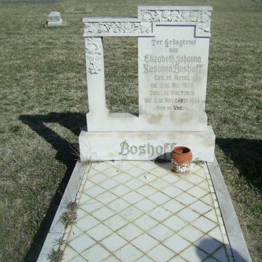 BOSHOFF Elizabeth Johanna Susanna 1876-1955