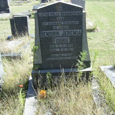 FOURIE Hendrik Jeremia 1893-1957