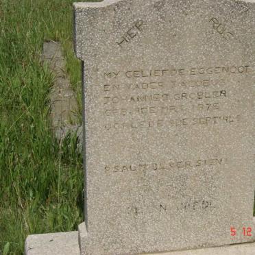 GROBLER Jacobus Johannes 1875-1945