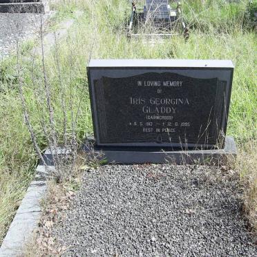 GLADDY Iris Georgina nee CAIRNCROSS 1913-1995