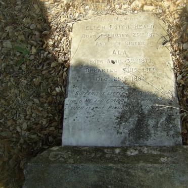 HEALD Ellen Edith 1875-1887  :: HEALD Ada 1879-1887