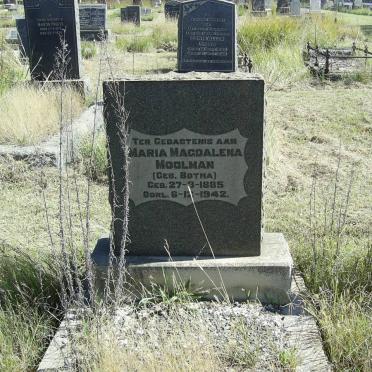 MOOLMAN Maria Magdalena nee BOTHA 1885-1942