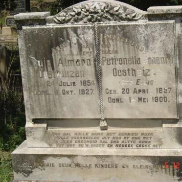 OOSTHUIZEN Louis Almara 1854-1927 &amp; Petronella Johanna ELLIS 1857-1900