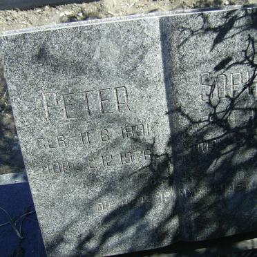 SPUY Peter, van der 1891-1976 &amp; Sophia 1892-