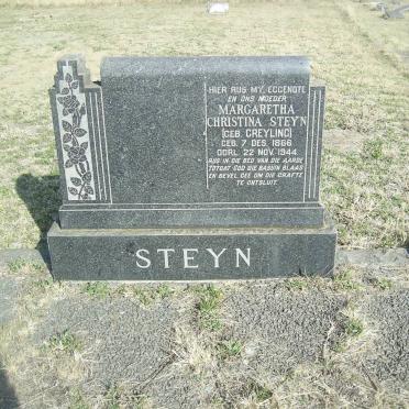 STEYN Margaretha Christina nee GREYLING 1866-1944