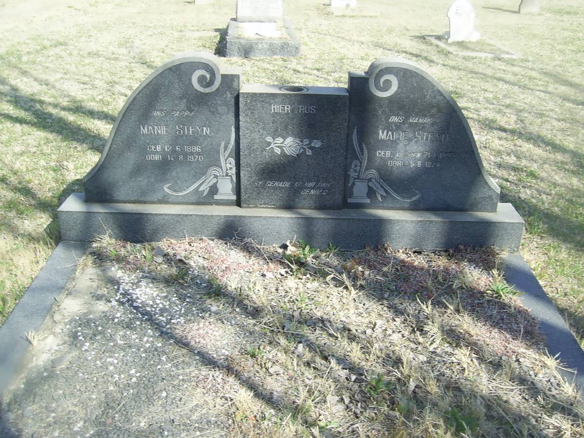STEYN Manie 1886-1970 &amp; Marie 188?-1974