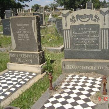 TULLKEN Philip Lodewyk, Hoogenhouck 1869-1954 &amp; Susanna Johanna Elizabeth GREY born BOSMAN -1945